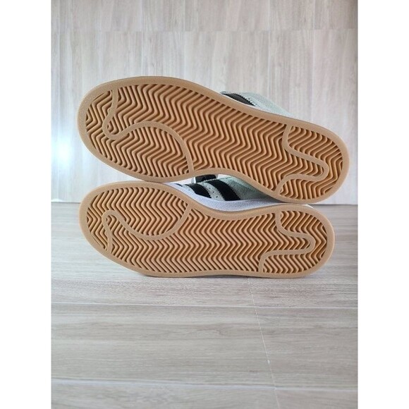 Adidas Campus 00s Linen Green US 7 – Black Leather Stripes, Gum Sole, JQ7413 - Picture 6 of 8